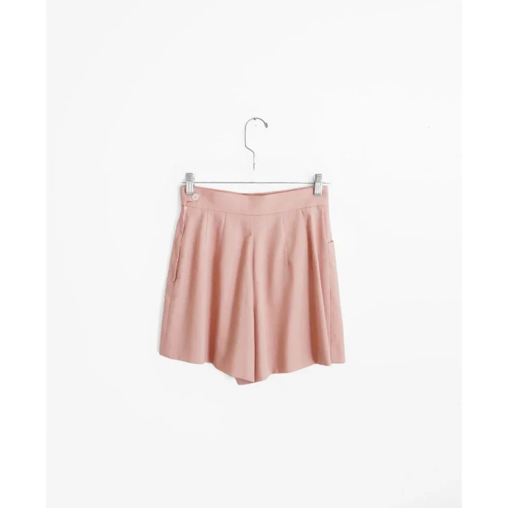 Vintage 90s Ralph Ralph Lauren Light Salmon Pink Shorts Suit 4/6 fit 2 - Picture 5 of 8